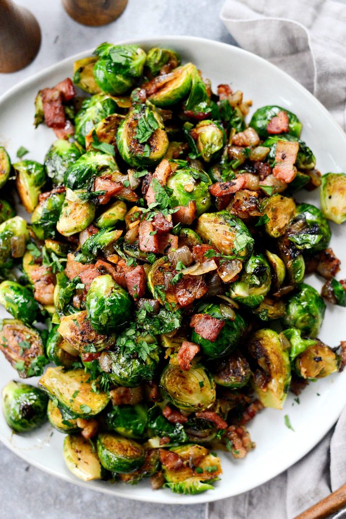 Caramelized Balsamic Glazed Brussels Sprouts - Simply Scratch