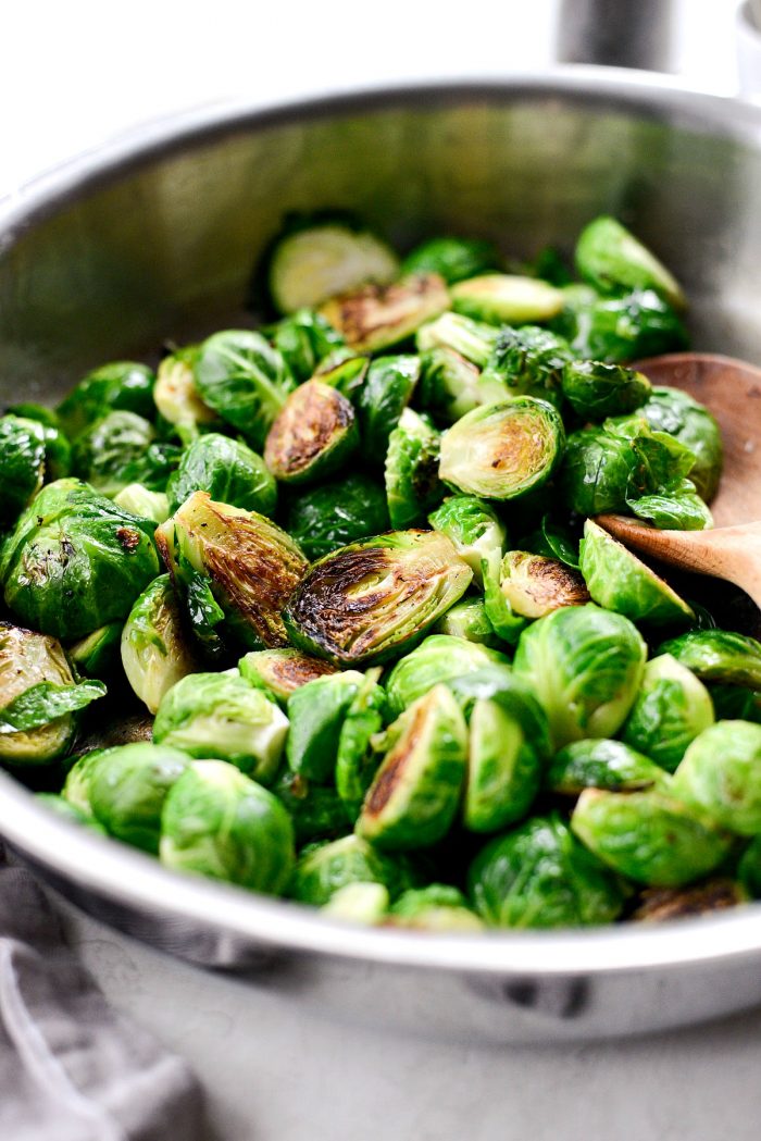 caramelized Brussels sprouts