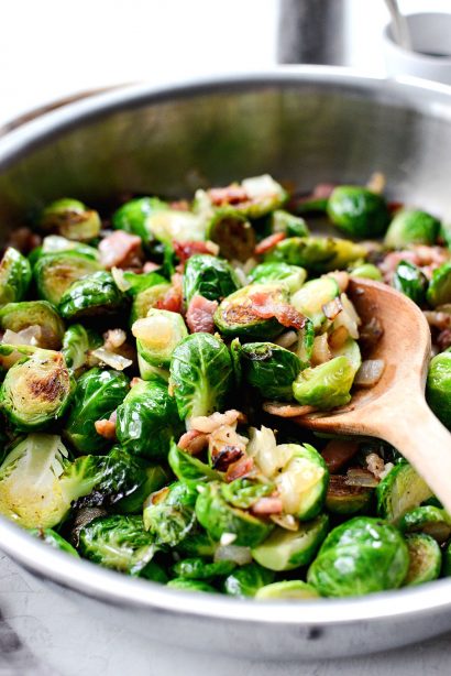 Caramelized Balsamic Glazed Brussels Sprouts - Simply Scratch