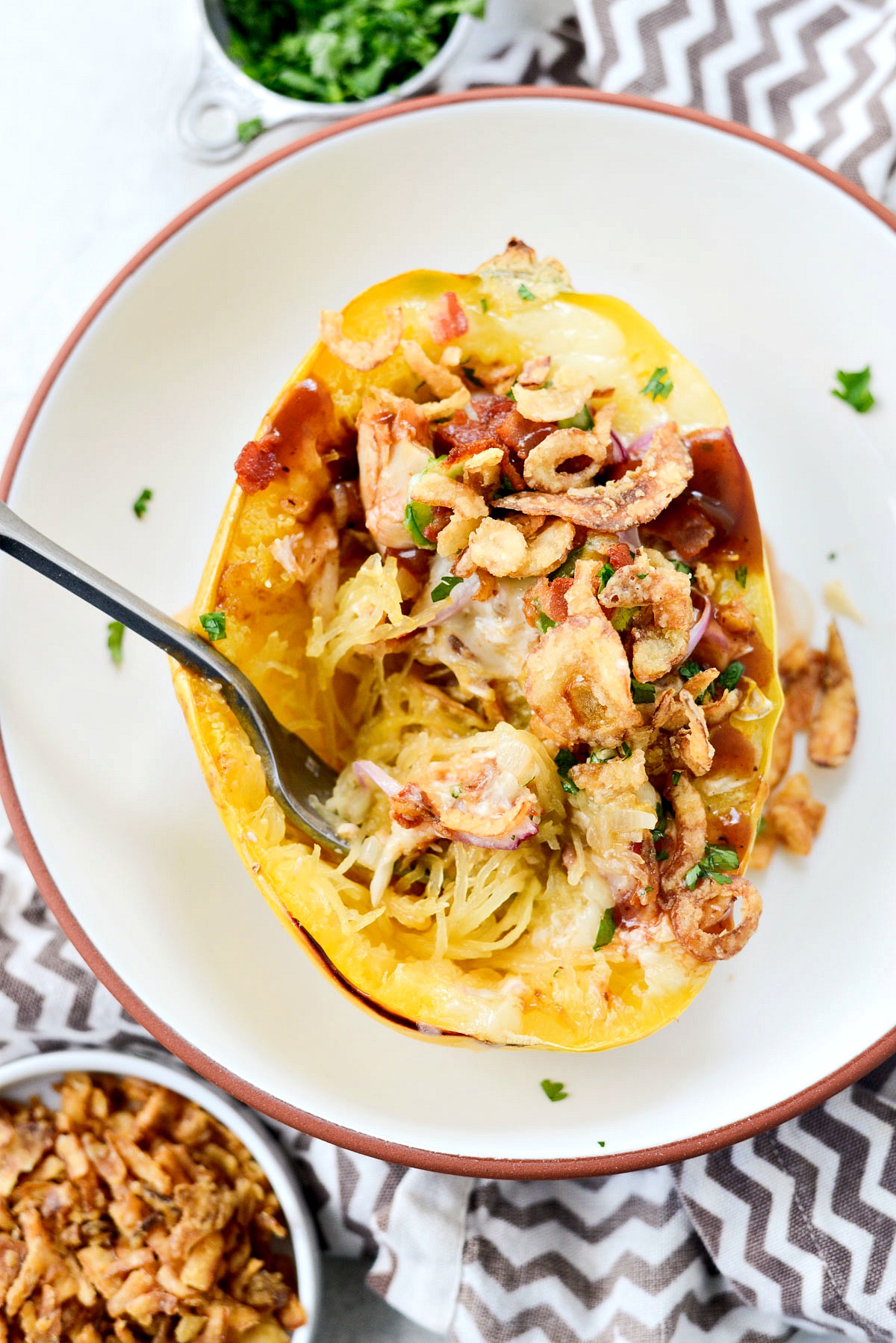 Chicken Bacon Jalapeño Spaghetti Squash - Simply Scratch