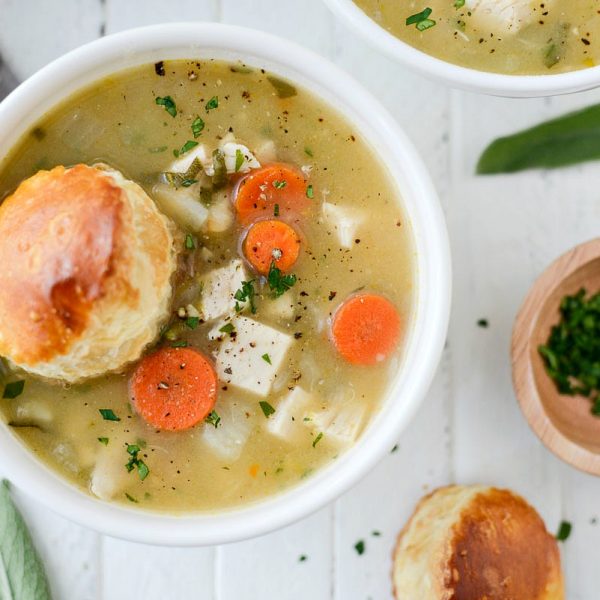 Homemade Turkey Pot Pie Soup - Simply Scratch