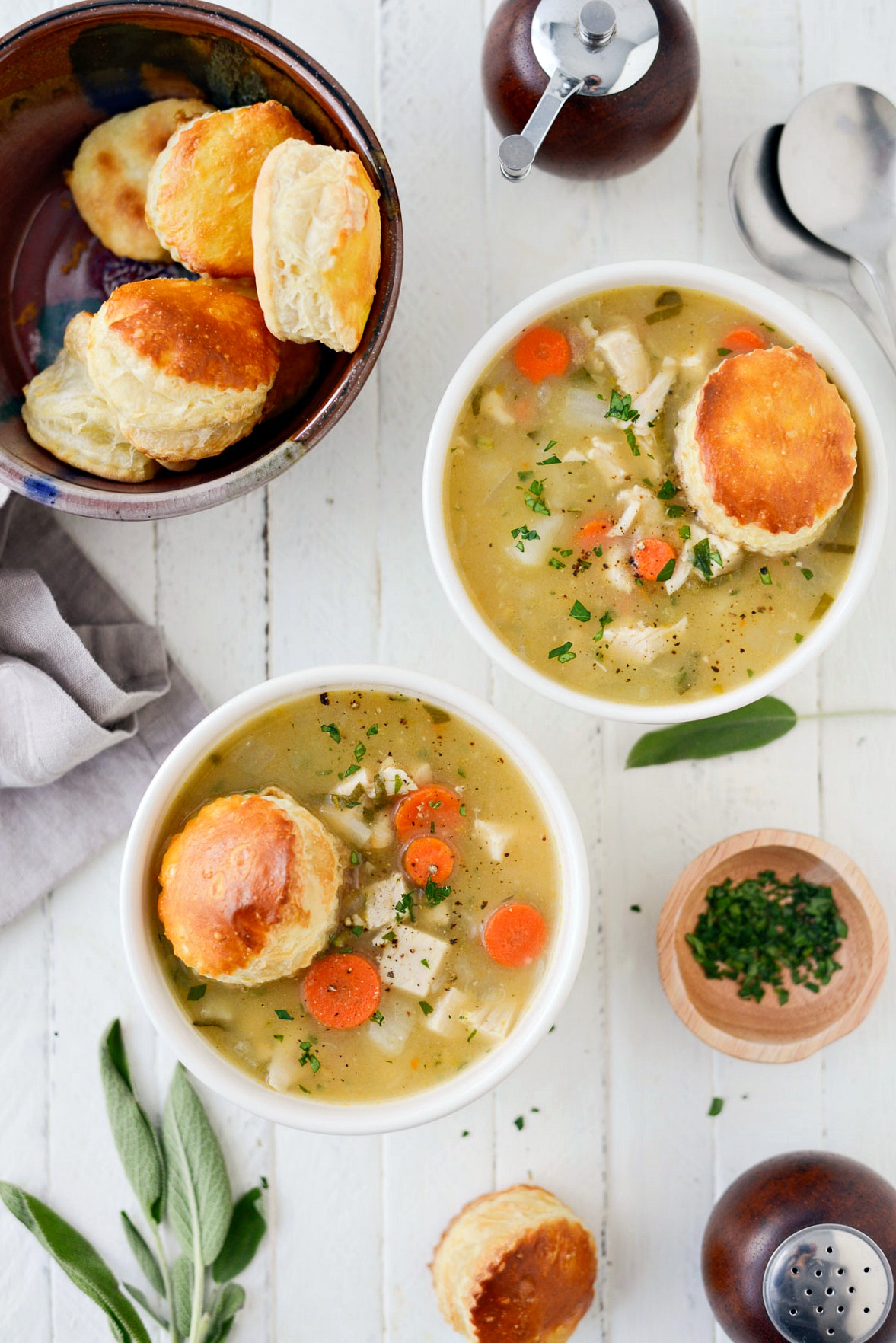 Homemade Turkey Pot Pie Soup - Simply Scratch