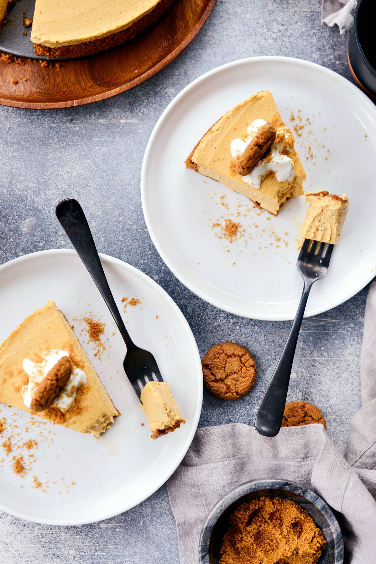 No Bake Pumpkin Cheesecake With Gingersnap Crust Simply Scratch