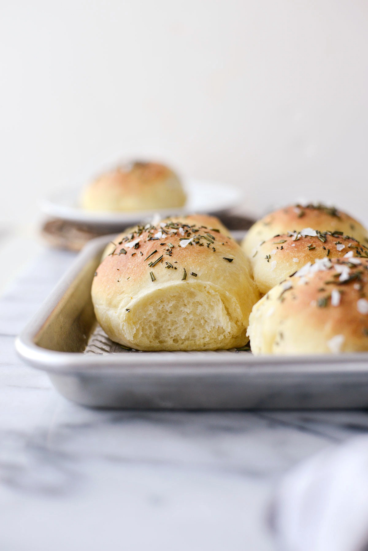 Sea Salt Rosemary Dinner Rolls