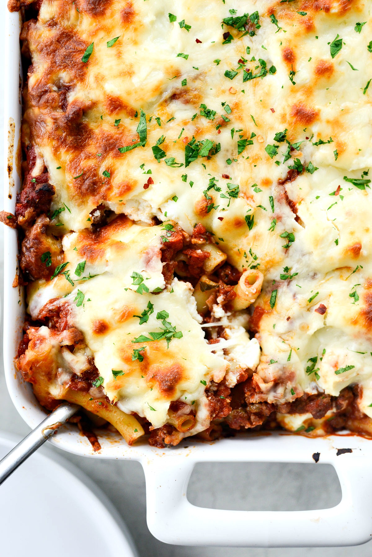 Spicy Italian Sausage Baked Ziti Simply Scratch