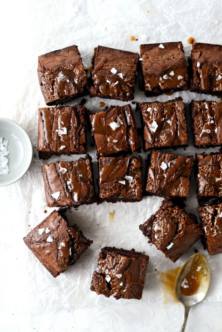 Sea Salt Caramel Espresso Brownies Simply Scratch