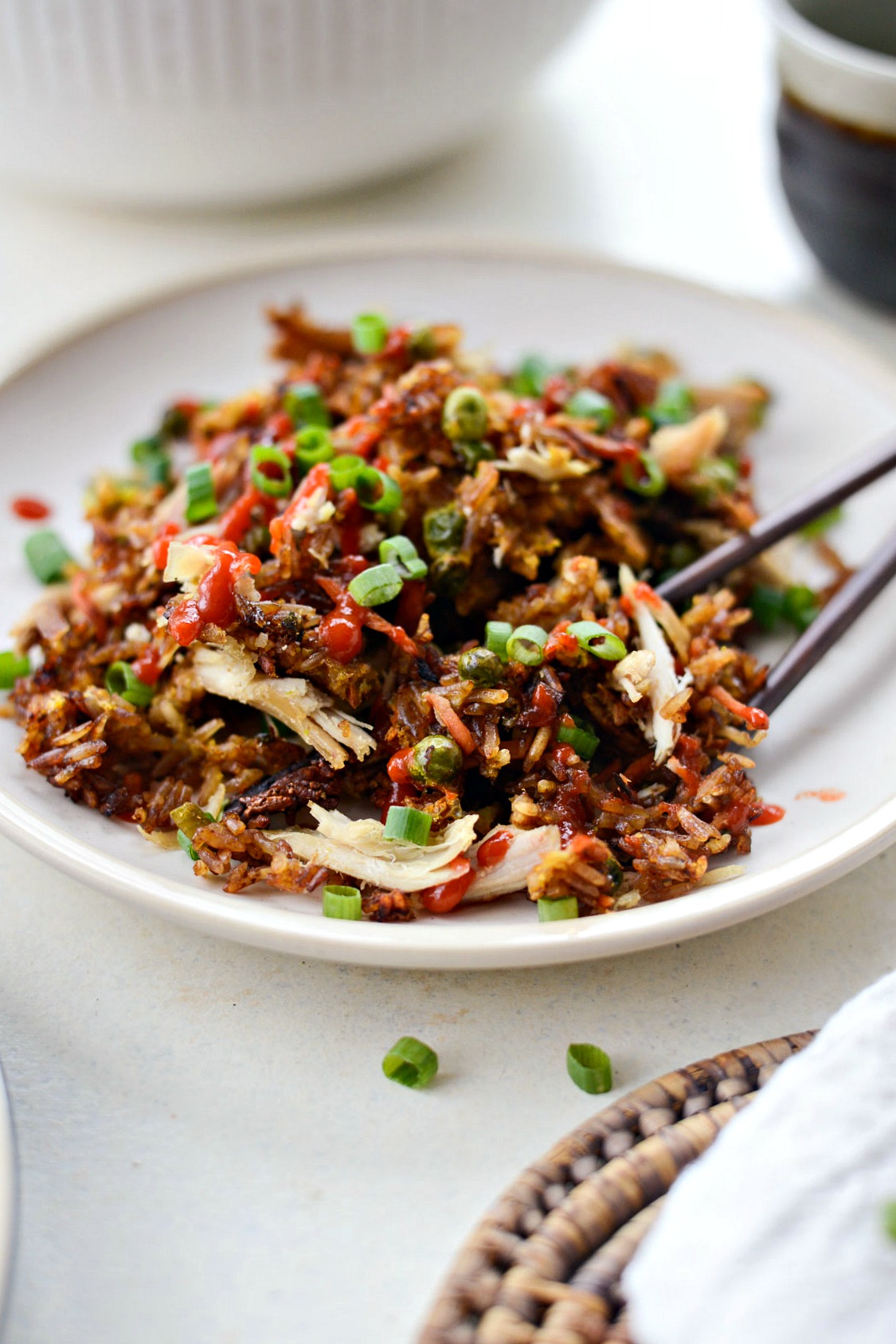 Sheet Pan Chicken Fried Rice - The BakerMama