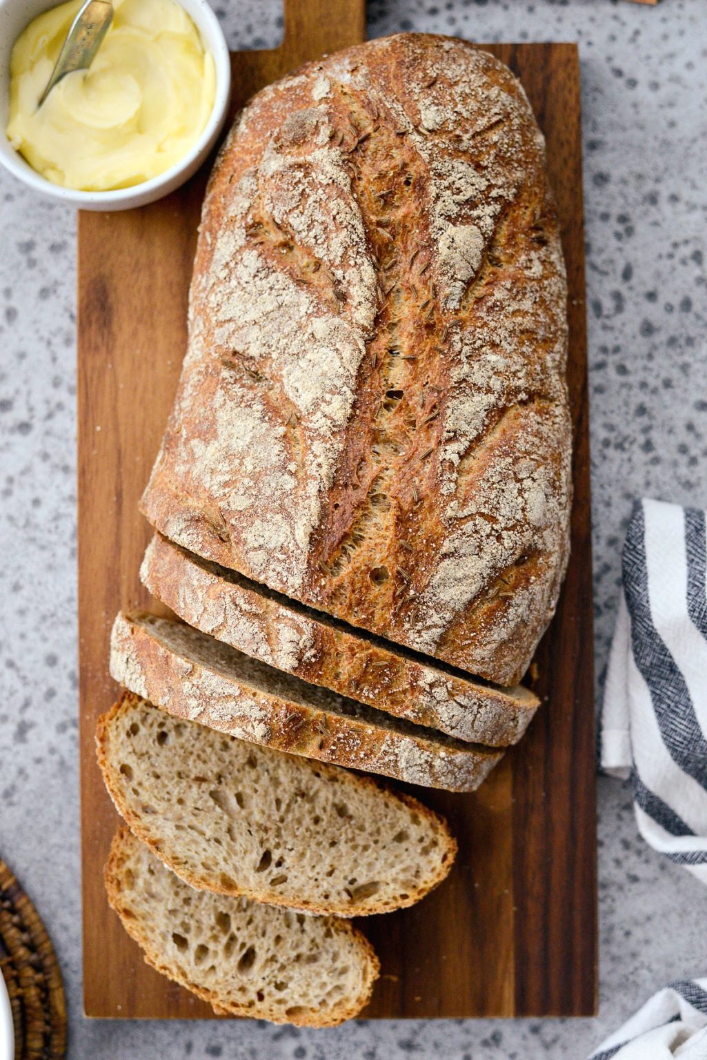 No-Knead Rye Bread - Simply Scratch