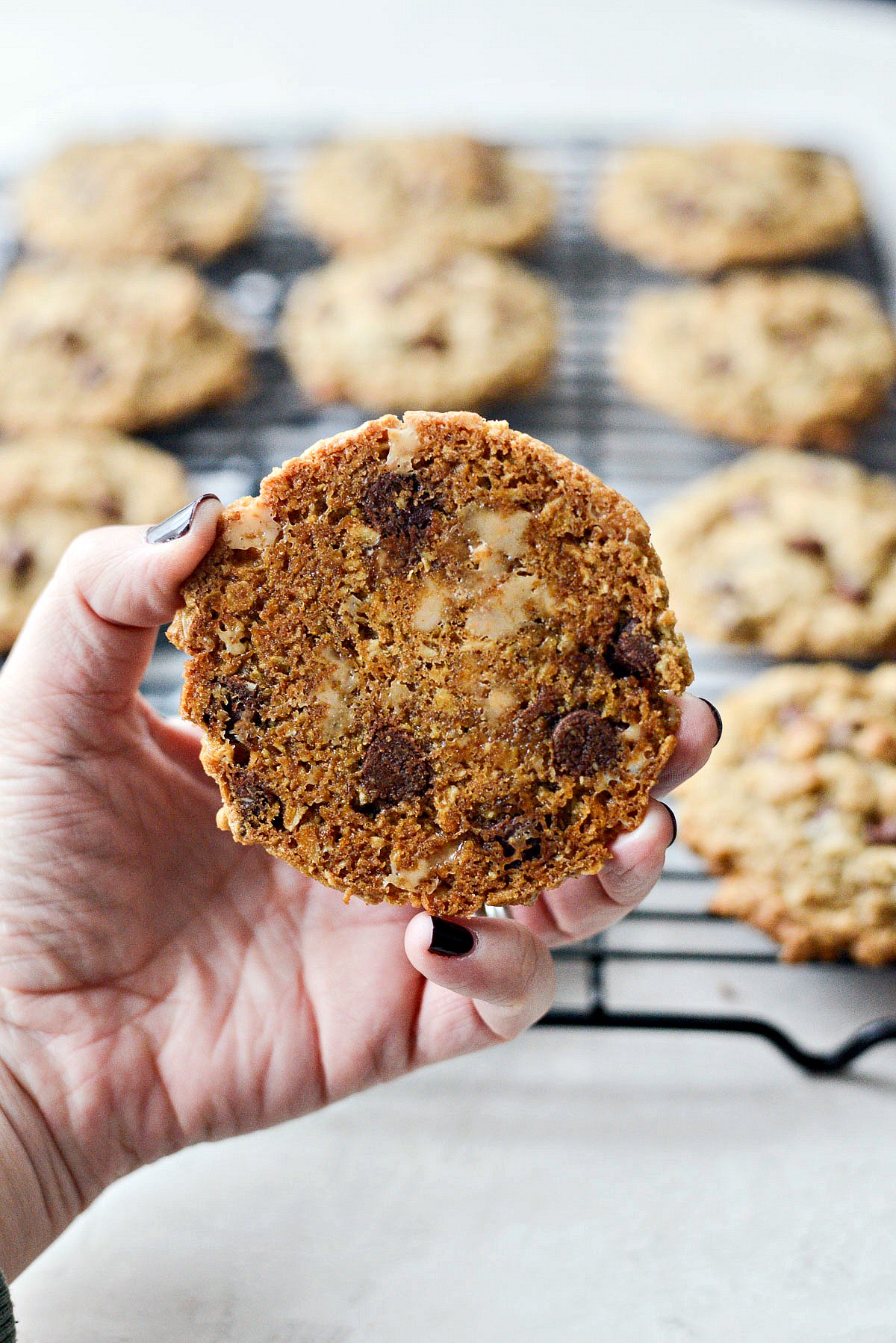 Oatmeal Chocolate Chip Toffee Cookies - Simply Scratch