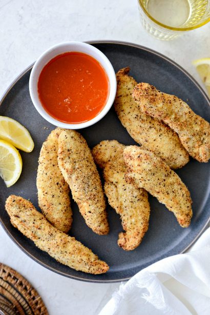 Air Fryer Lemon Pepper Chicken Tenders - Simply Scratch