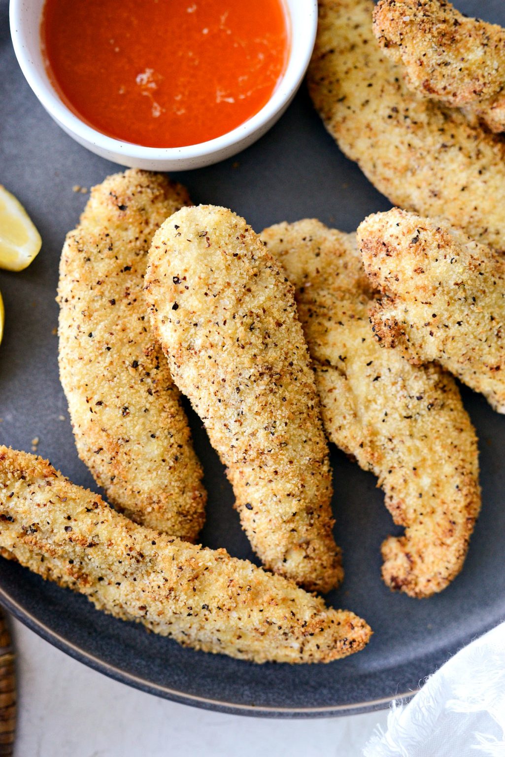 Air Fryer Lemon Pepper Chicken Tenders - Simply Scratch