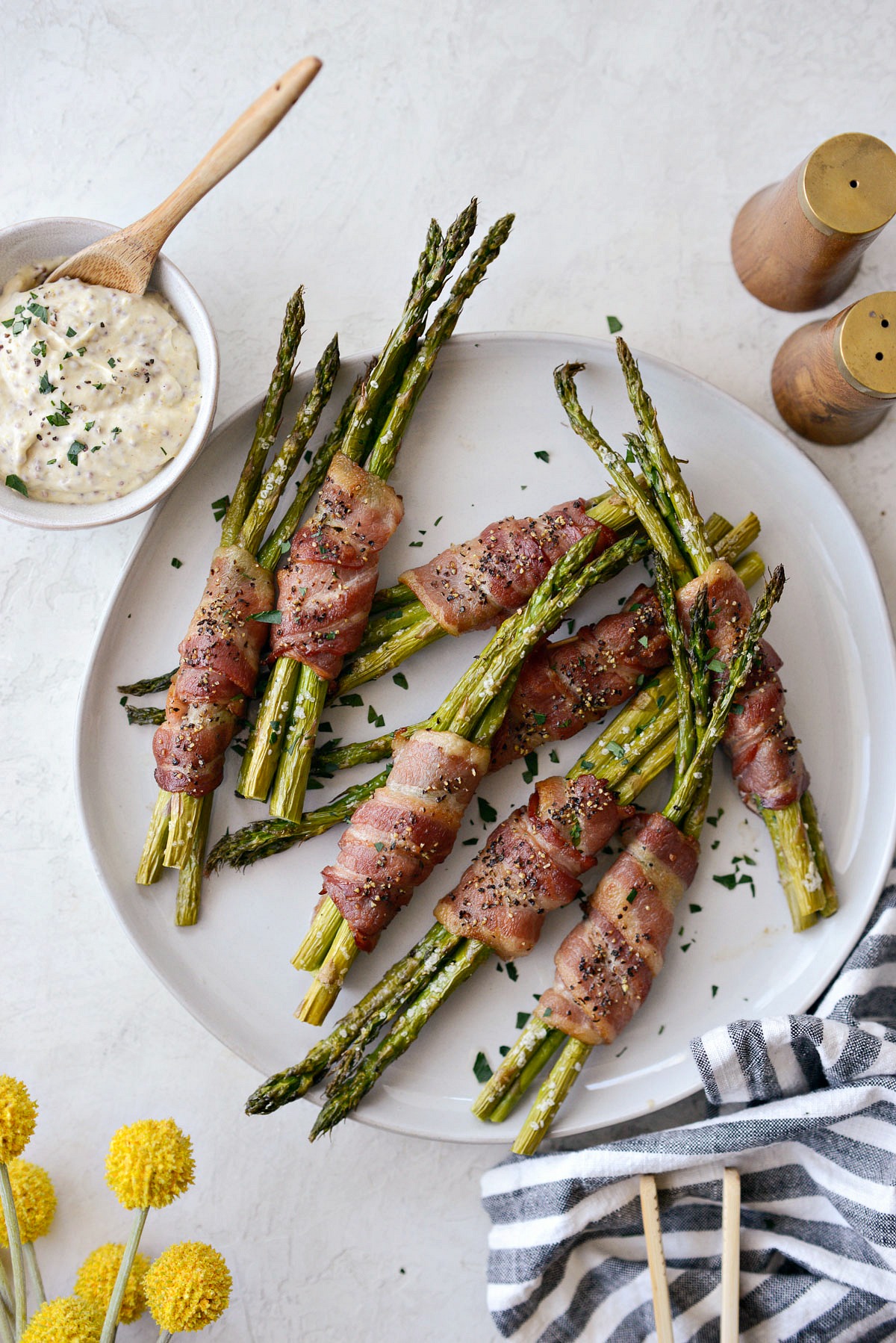 Bacon Wrapped Asparagus Bundles Simply Scratch