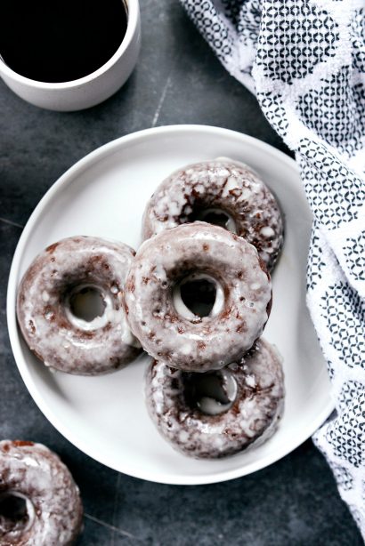 Glazed Chocolate Cake Doughnuts - Simply Scratch