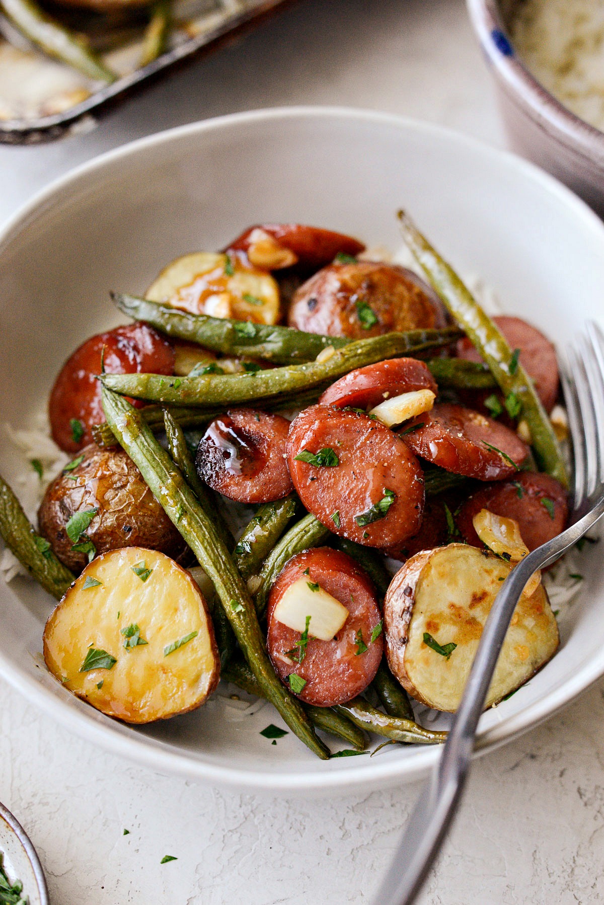 Honey Barbecue Sausage Sheet Pan Dinner - Simply Scratch