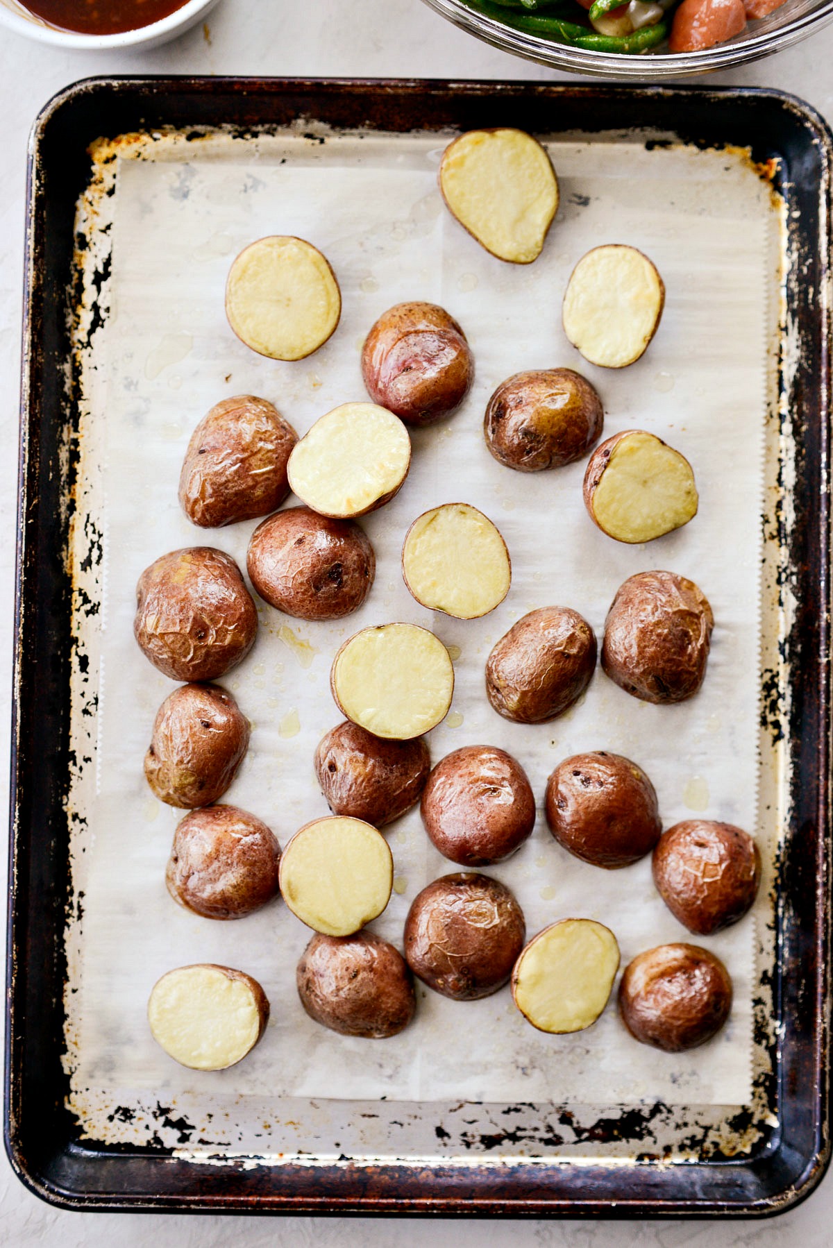 Honey Barbecue Sausage Sheet Pan Dinner - Simply Scratch