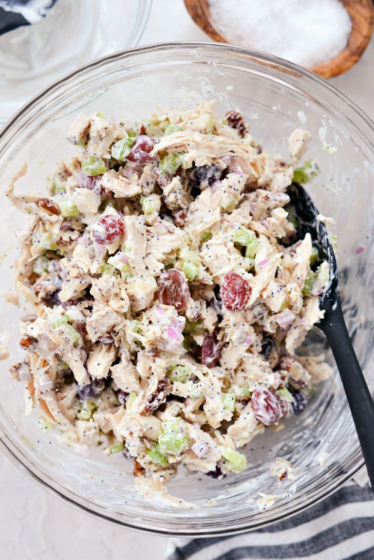 Greek Yogurt Chicken Salad with Grapes and Pecans - Simply Scratch