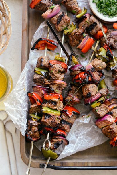 Grilled Marinated Steak Kebabs - Simply Scratch