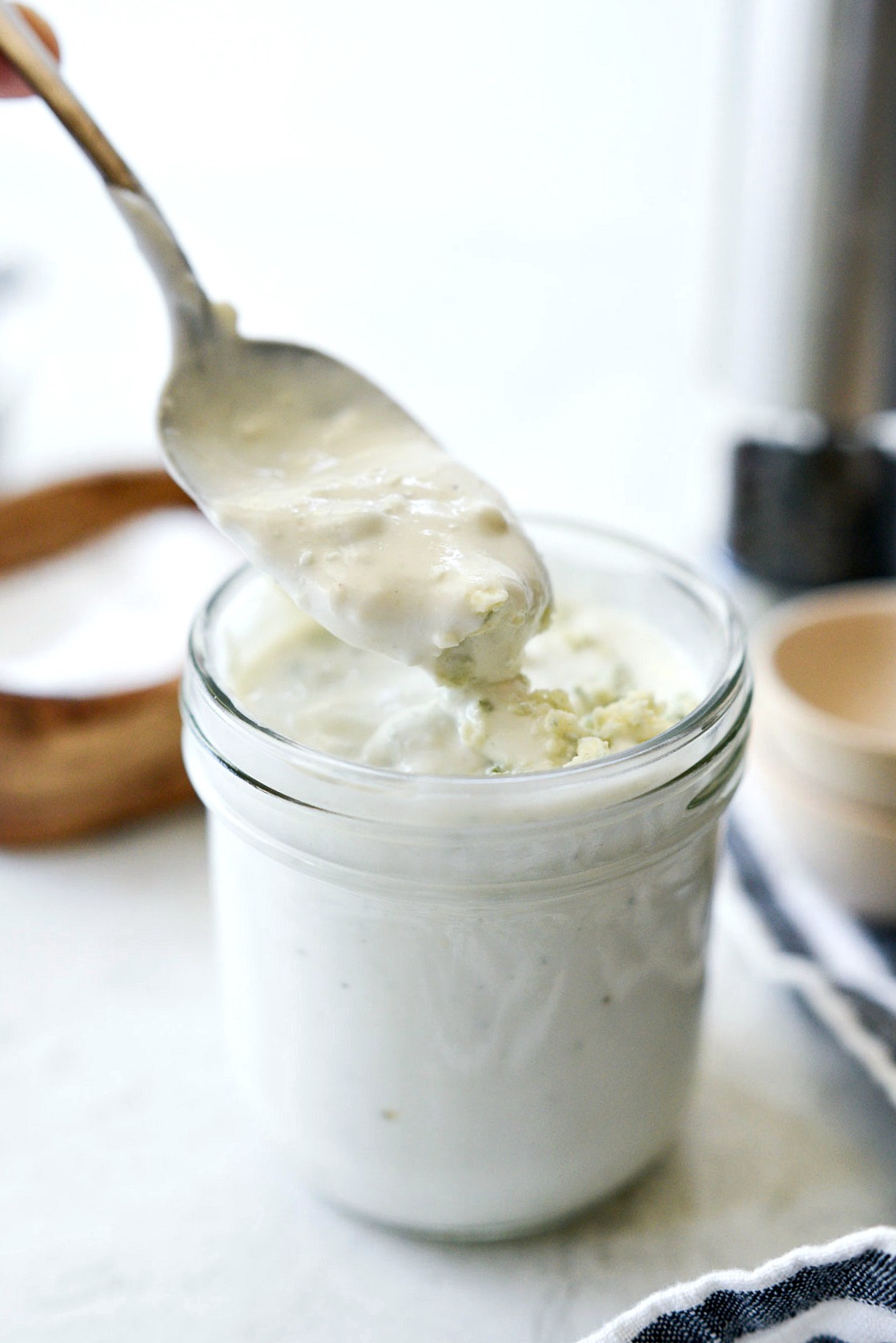 Greek Yogurt Blue Cheese Dressing - Simply Scratch