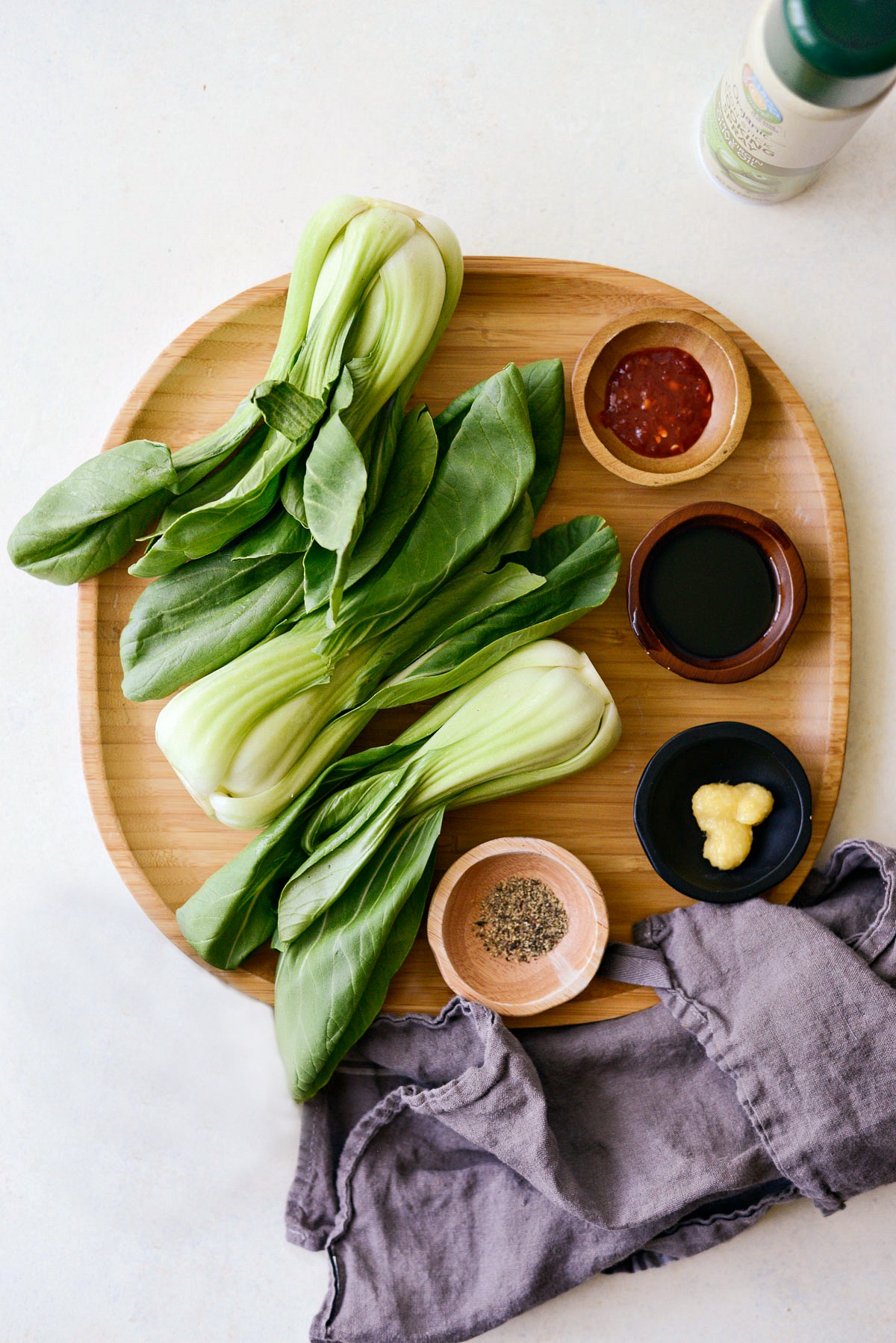 Grilled Baby Bok Choy with Ginger Chili Sauce - Simply Scratch