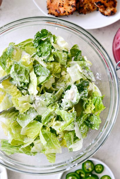 Summer Buffalo Grilled Chicken Salad - Simply Scratch