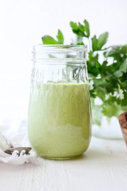 Greek Yogurt Green Goddess Salad Dressing - Simply Scratch