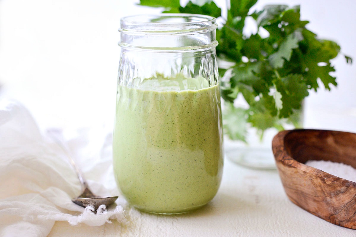 Greek Yogurt Green Goddess Salad Dressing - Simply Scratch