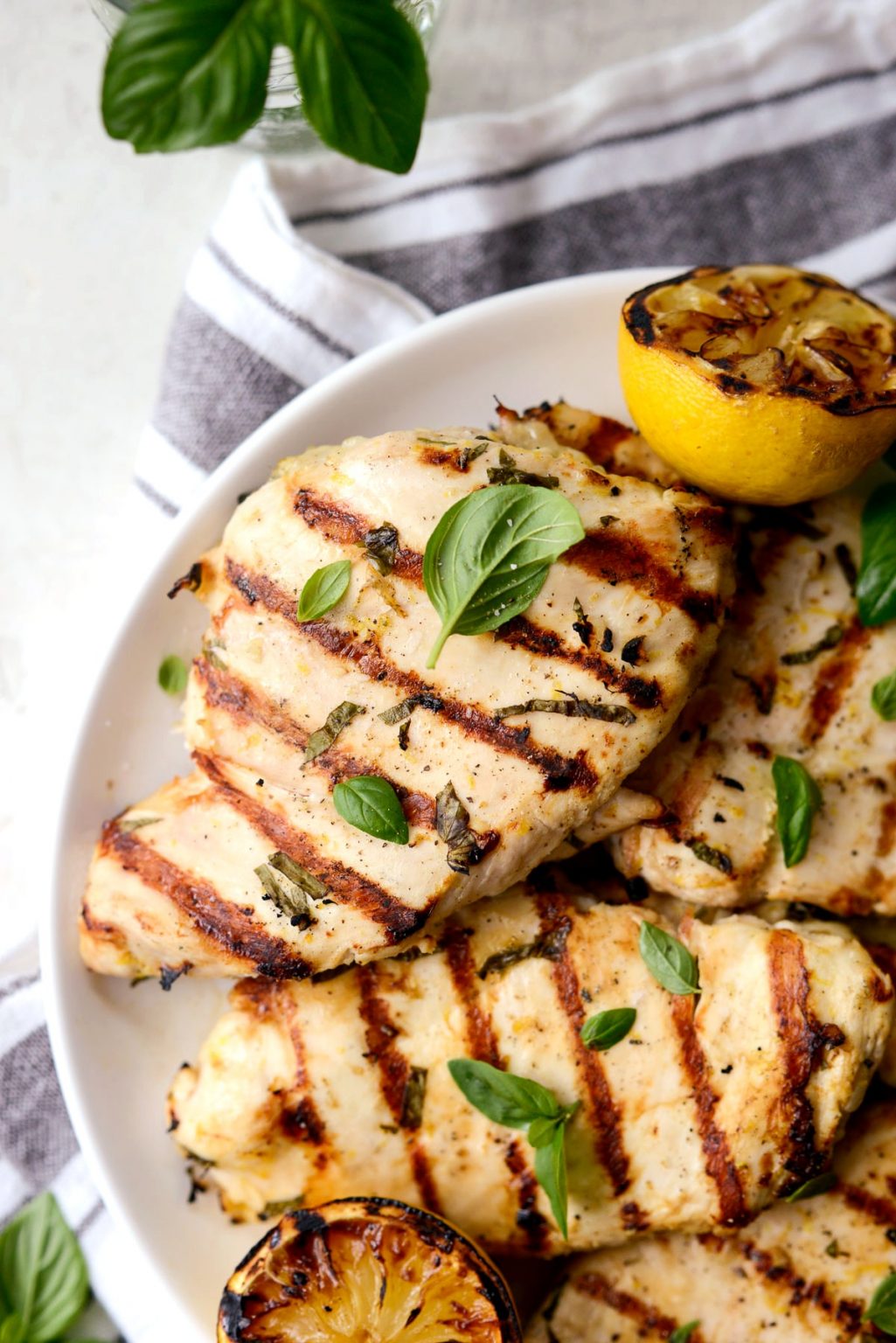 Grilled Lemon Basil Chicken - Simply Scratch