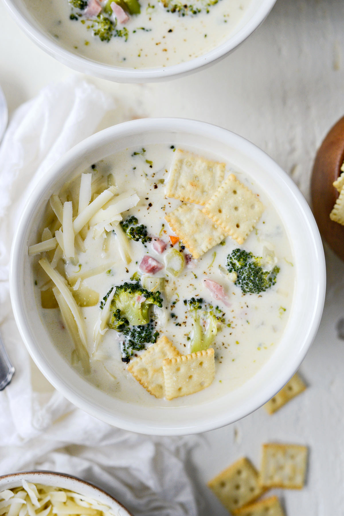 Broccoli Ham and Swiss Soup - Simply Scratch
