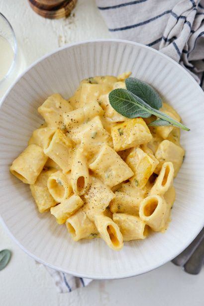 Cheesy Roasted Butternut Squash Rigatoni - Simply Scratch