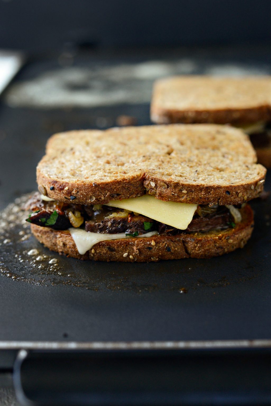 Leftover Pot Roast Cheddar Grilled Cheese Sandwich - Simply Scratch