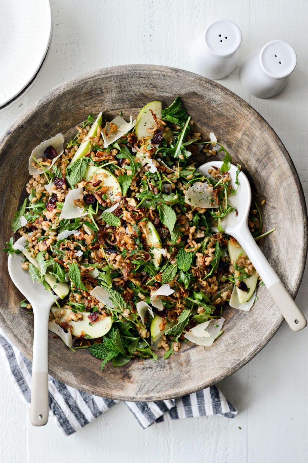 Winter Farro Salad with Fried Shallots Simply Scratch