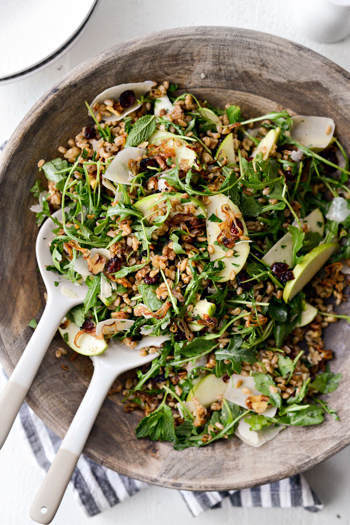 Winter Farro Salad with Fried Shallots Simply Scratch