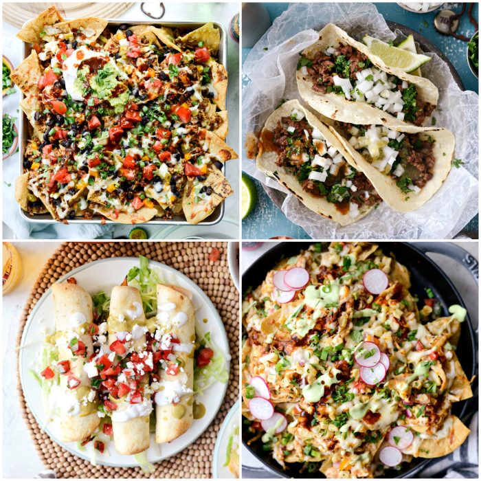 Tacos, nachos and taquitos in perfect game day recipes