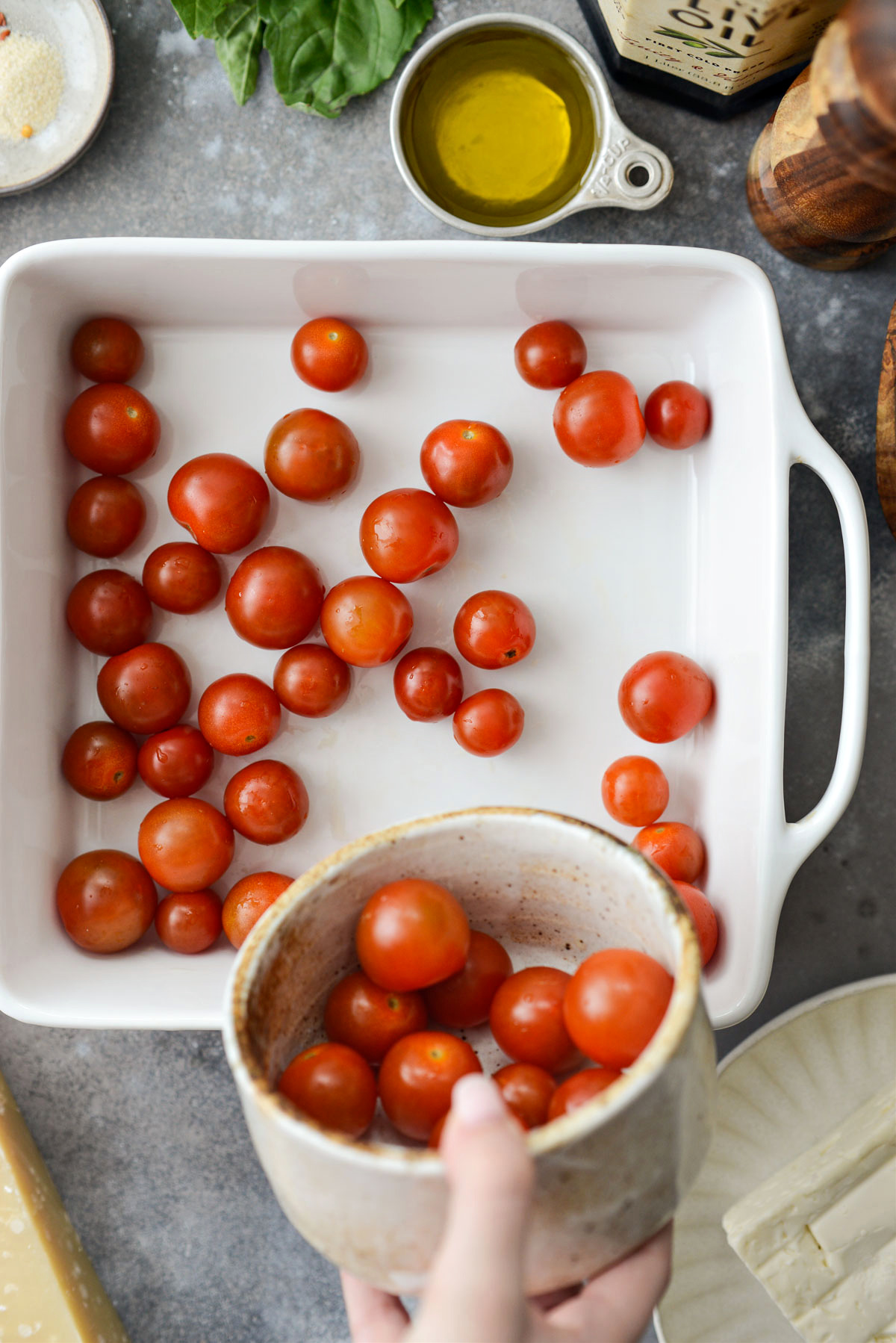 Baked Feta Pasta with Burst Cherry Tomatoes - Simply Scratch