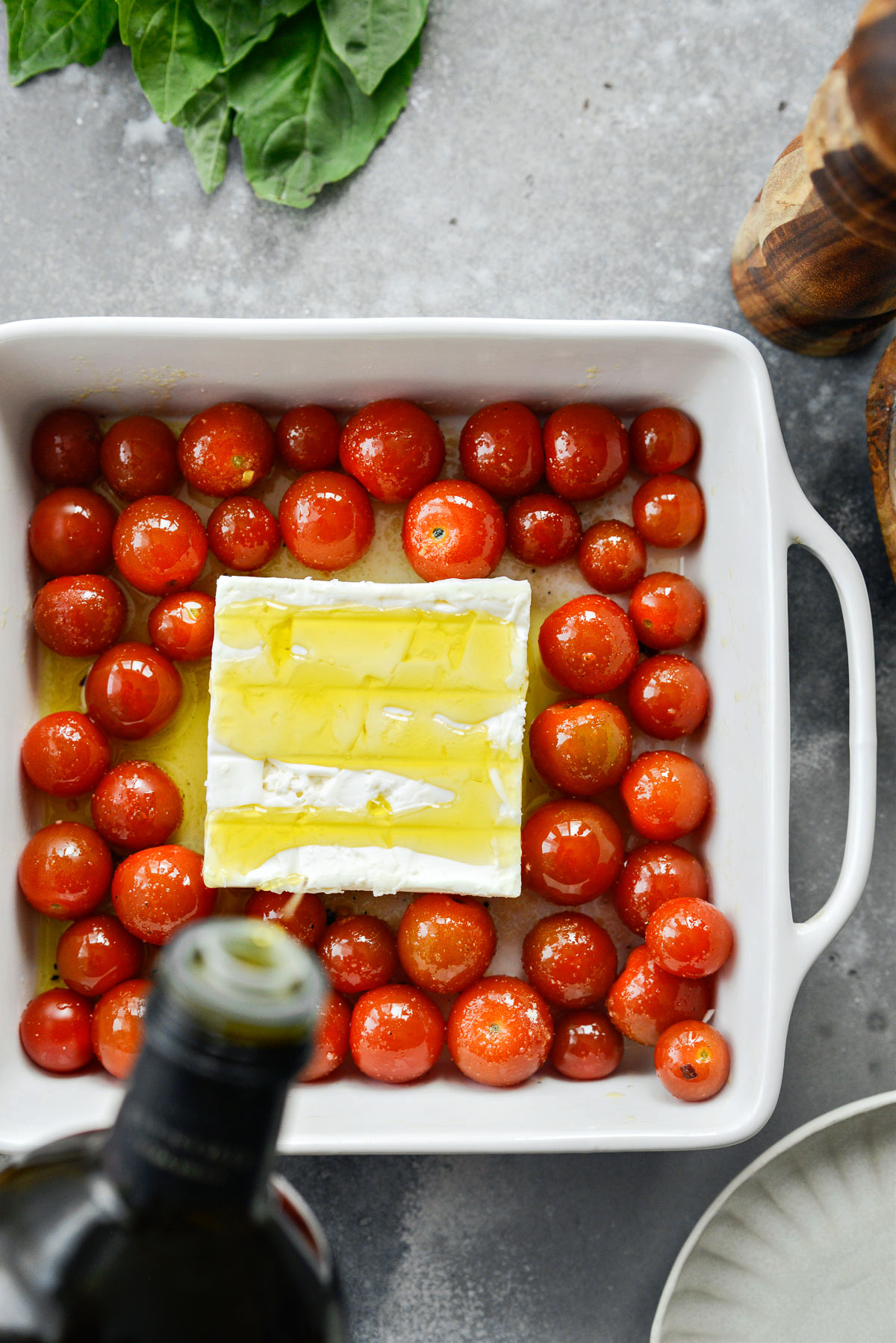 Baked Feta Pasta with Burst Cherry Tomatoes - Simply Scratch