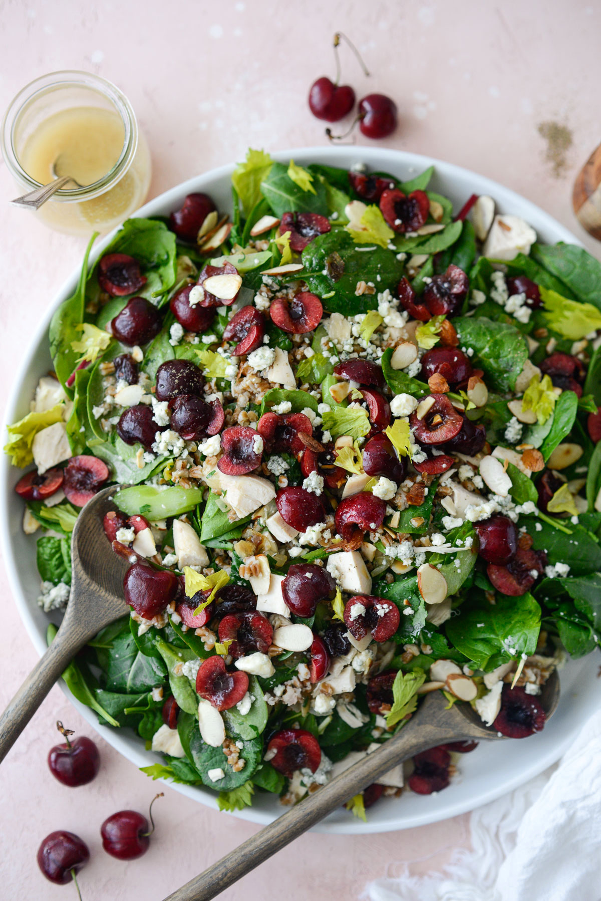 Cherry Winter Wheat Berry Salad - Simply Scratch