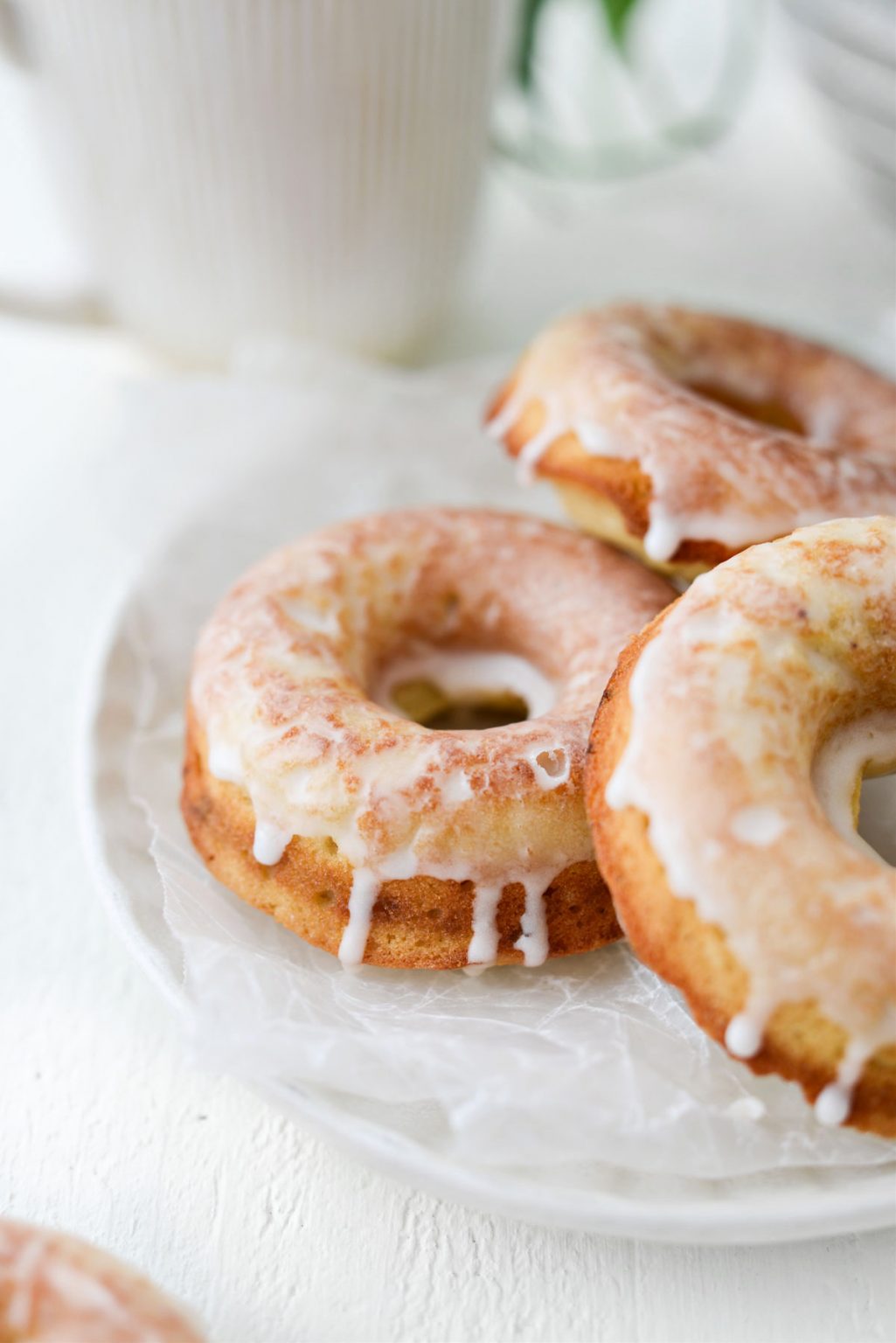 Glazed Buttermilk Cake Doughnuts - Simply Scratch