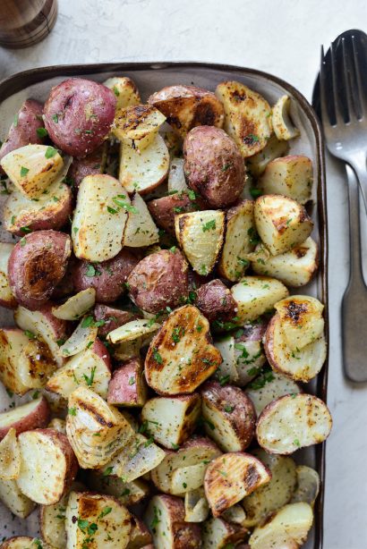 Dijon Roasted Redskin Potatoes - Simply Scratch