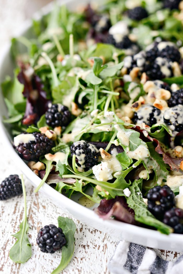 Blackberry Hazelnut Spring Salad