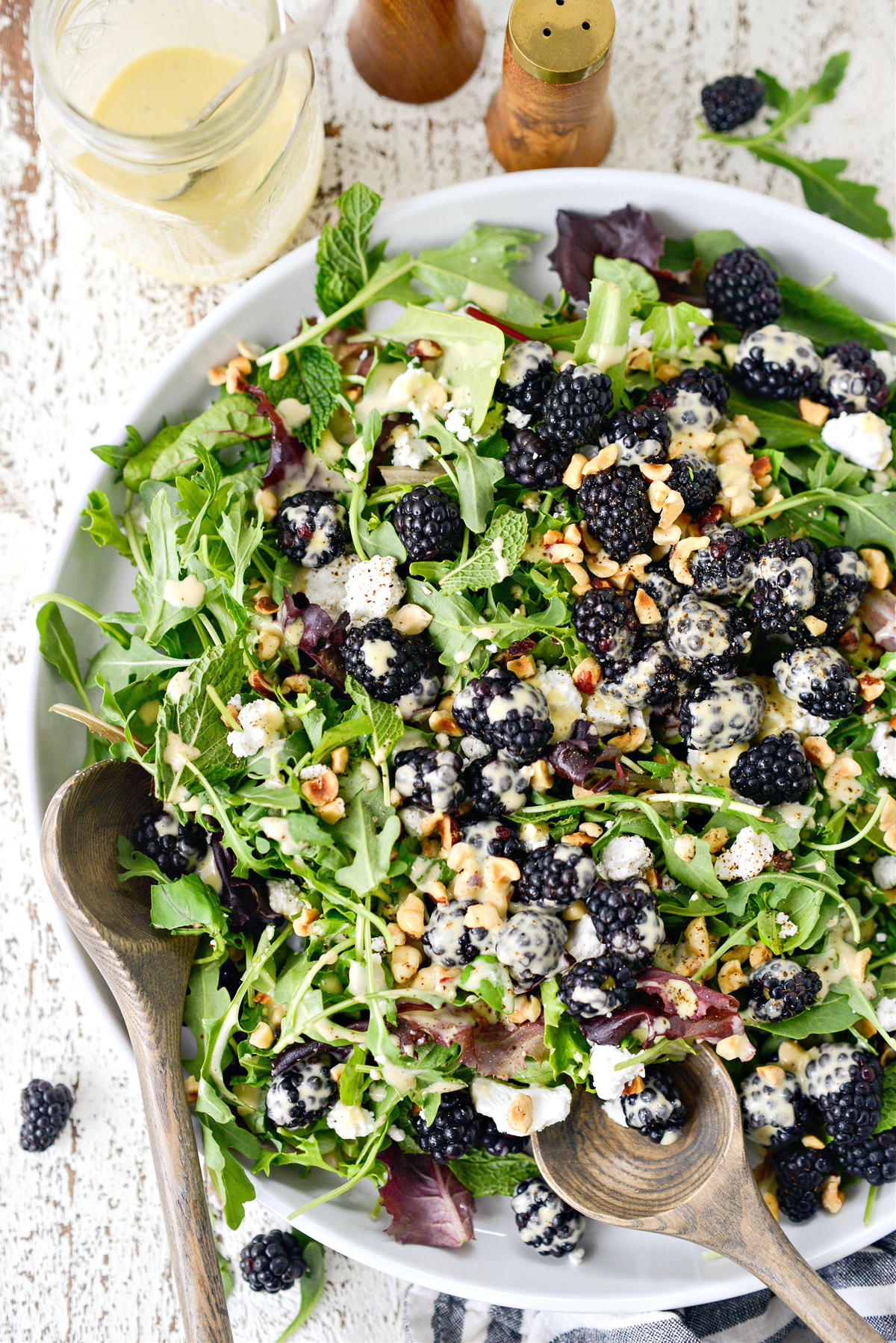 Blackberry Hazelnut Spring Salad - Simply Scratch