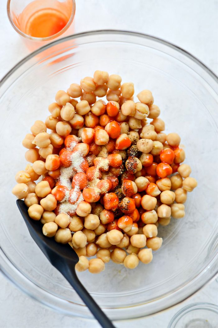 Air fryer chickpeas for snacks & salads - Cadry's Kitchen