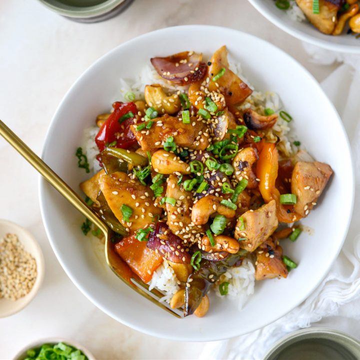 Sheet Pan Cashew Chicken - Simply Scratch