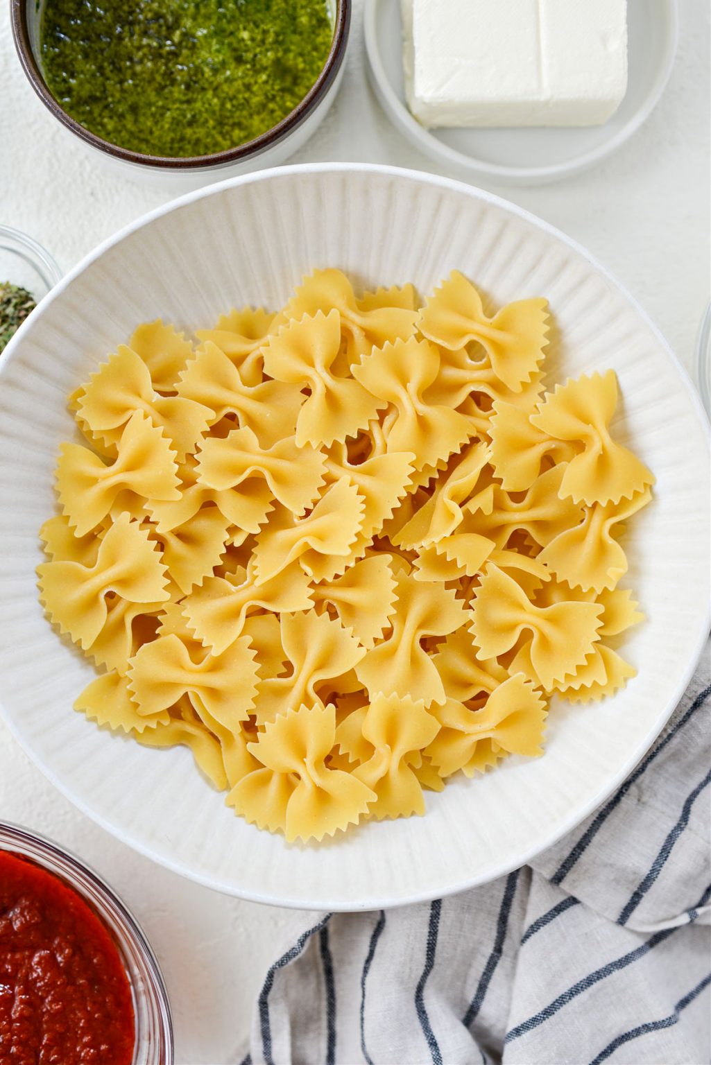 Air Fryer Pasta Chips with Pesto Dip - Simply Scratch