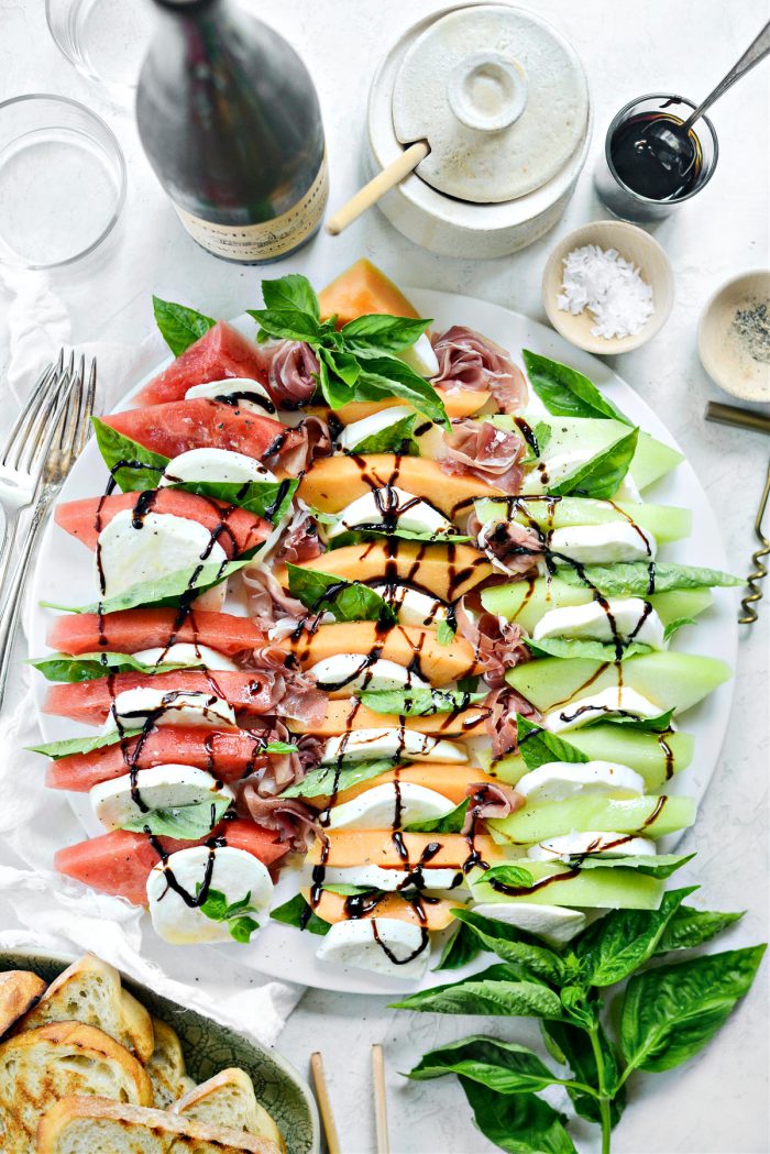 drizzle with honey and balsamic glaze