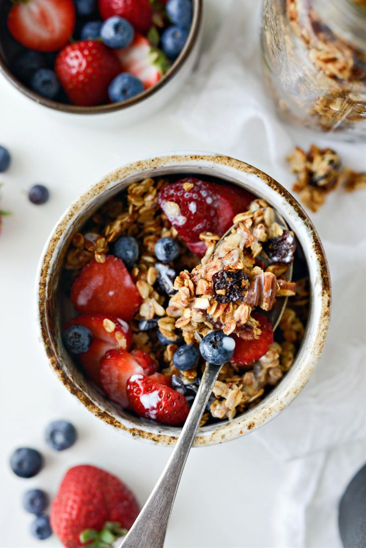 Chewy Fruit and Nut Granola - Simply Scratch