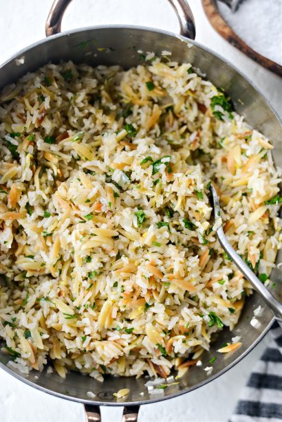 Greek Lemon Rice Pilaf - Simply Scratch