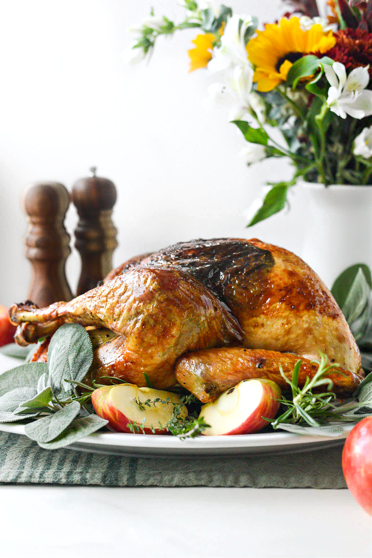 Roast Turkey Breast Stuffed with Apples