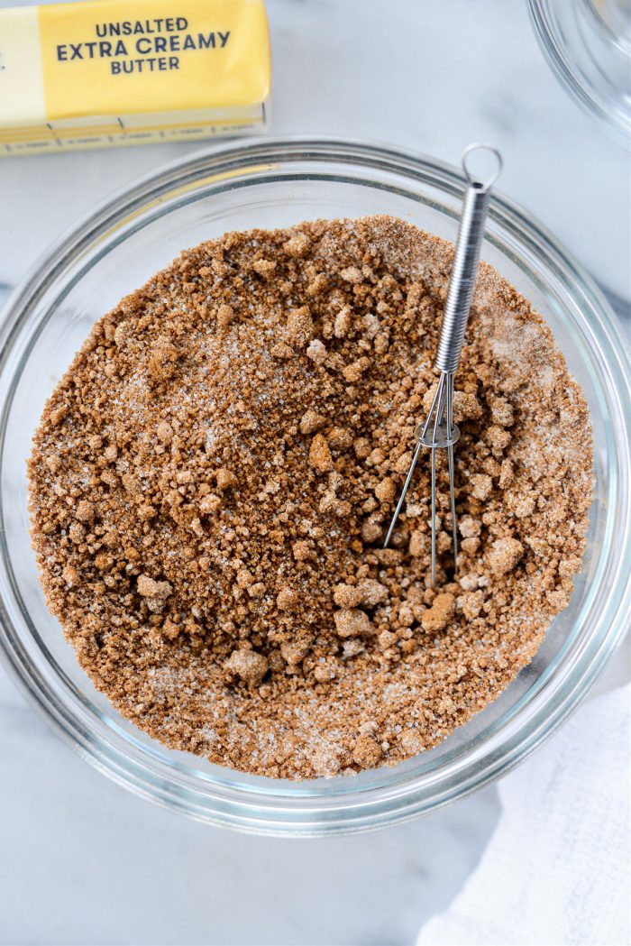 combined cinnamon sugar mixture