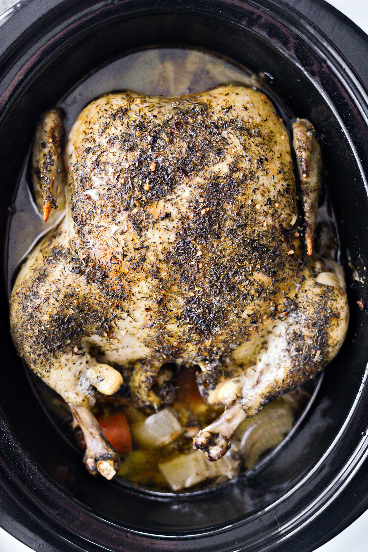 Slow Cooker Whole Chicken - Simply Scratch