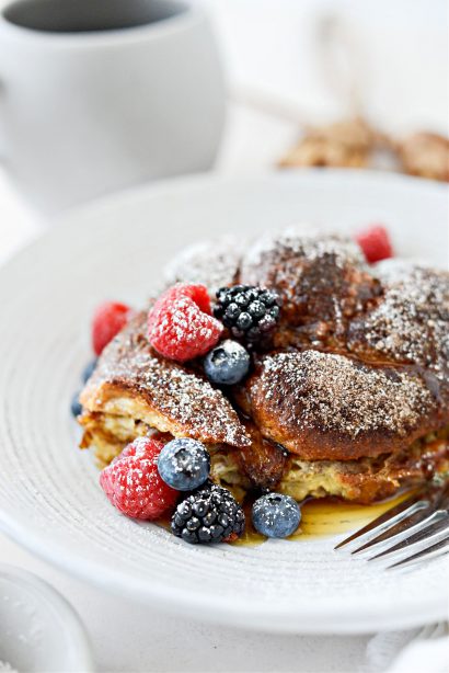 Croissant French Toast Bake - Simply Scratch